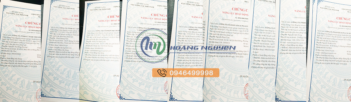 CHỨNG CHỈ NĂNG LỰC XÂY DỰNG