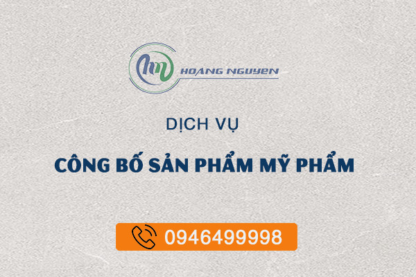 công bố sản phẩm mỹ phẩm